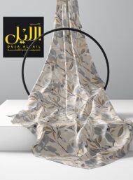 Leaf flower style with grey,brown colors - Image 2