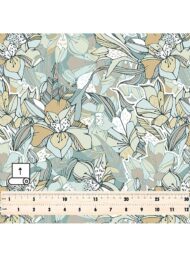 Bloom flower style with green,yellow colors - Image 5