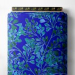 Leaf nature style with blue, green colors