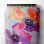 Petal flower style with purple,red colors