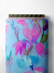 Petal flower style with blue,pink colors