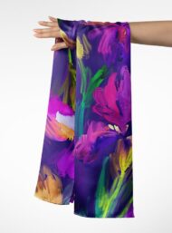 Petal flower style with purple,green colors - Image 3