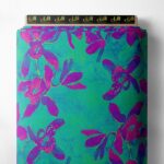 Petal flower style with pink,green colors