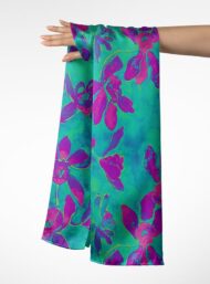 Petal flower style with pink,green colors - Image 3