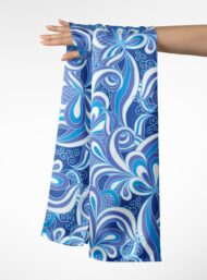 Petal flower style with blue, white colors - Image 3