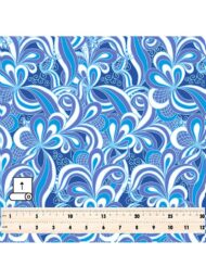 Petal flower style with blue, white colors - Image 5