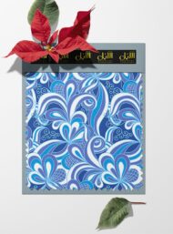 Petal flower style with blue, white colors - Image 6