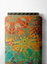 Bloom flower style with orange,yellow colors