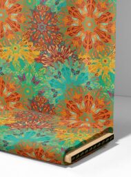 Bloom flower style with orange,yellow colors - Image 4