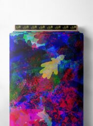 Leaf nature style with blue,pink colors