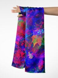 Leaf nature style with blue,pink colors - Image 3