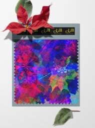 Leaf nature style with blue,pink colors - Image 6