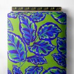 Leaf nature style with green, blue colors