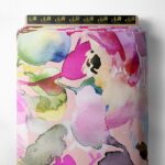 Petal flower style with pink,green colors