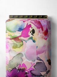 Petal flower style with pink,green colors