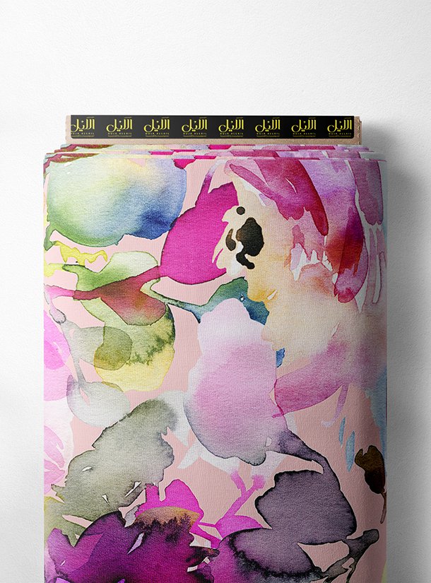 LAI02-0023_1-1.jpg Petal flower style with pink,green colors - Image 1