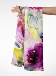 Petal flower style with pink,green colors - Image 3