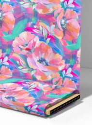 Bloom flower style with pink,green colors - Image 4