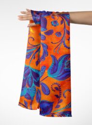 Bloom flower style with blue,orange colors - Image 3