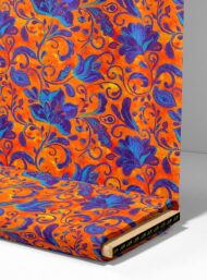 Bloom flower style with blue,orange colors - Image 4