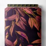 Leaf nature style with pink,purple colors