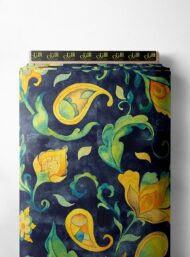 Leaf flower style with yellow,green colors