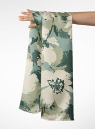 Bloom flower style with green,white colors - Image 3