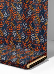 Leaf flower style with orange,grey colors - Image 4