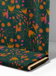 Bloom flower style with pink,orange colors - Image 4