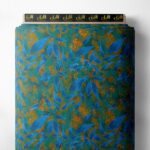 Leaf nature style with blue,grey colors