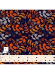 Leaf flower style with orange,grey colors - Image 5