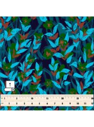 Leaf flower style with blue,green colors - Image 5