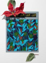 Leaf flower style with blue,green colors - Image 6