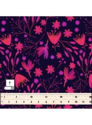 Bloom flower style with pink,purple colors - Image 5