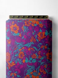 Petal flower style with blue,orange colors