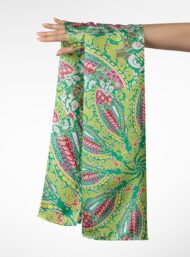 Leaf flower style with green,pink colors - Image 3