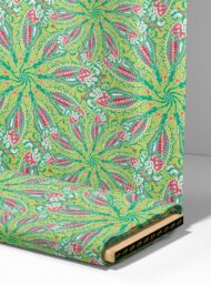 Leaf flower style with green,pink colors - Image 4