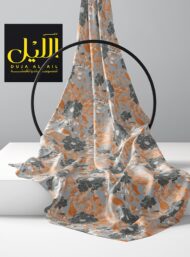 Petal flower style with grey,orange colors - Image 2