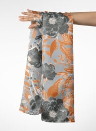 Petal flower style with grey,orange colors - Image 3