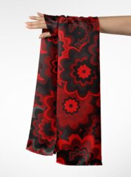 Bloom flower style with red, black colors - Image 3