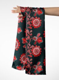 Petal flower style with red,green colors - Image 3