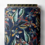 Leaf flower style with green,red colors