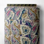 Petal flower style with brown,blue colors