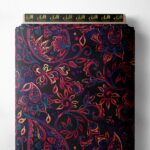 Leaf flower style with red,blue colors