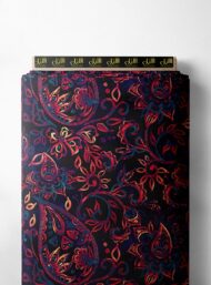 Leaf flower style with red,blue colors