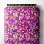 Bloom flower style with pink,purple colors