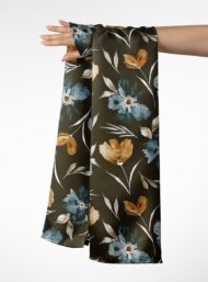 Leaf flower style with brown,blue colors - Image 3