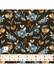 Leaf flower style with brown,blue colors - Image 5