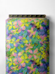 Leaf flower style with green,yellow colors