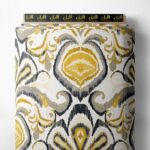 Floral classic style with yellow,black colors